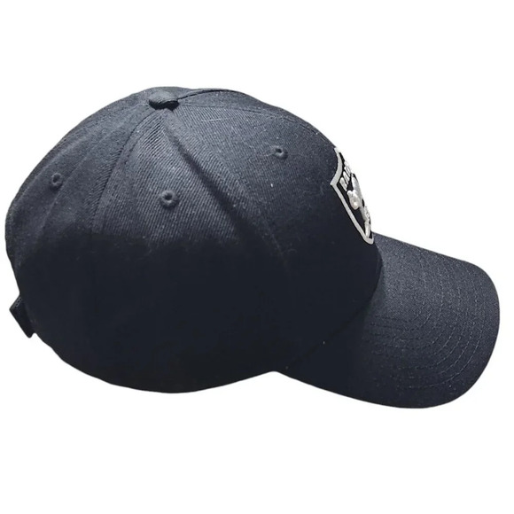 Las Vegas Raiders Adjustable Black Hat By 47 Brand - Picture 3 of 6